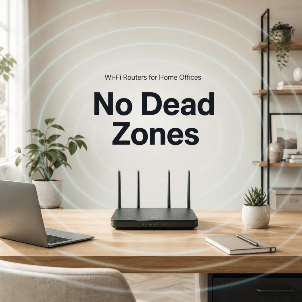 Best wifi router for home office dead zones mesh node layout on desk